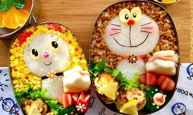 キャラ弁のすごい画像 ドラえもん ドラミちゃん 弁当 あげてけ