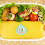 ゲーム「ドラゴンクエスト」スライムの水玉オムライス弁当